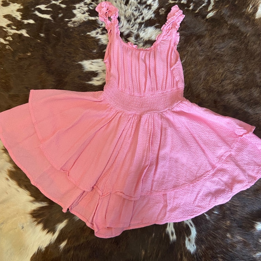 Pink Ruffled romper